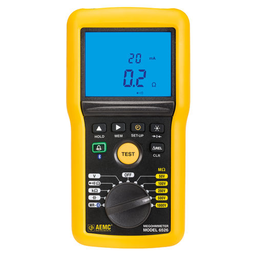 携帯型メガオームメーター - 6526 - AEMC Instruments  - 航空産業用