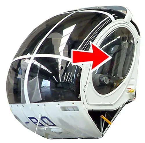 ヘリコプター用航空機の窓 - HUGHES300_WS_DOOR - Cee Bailey's