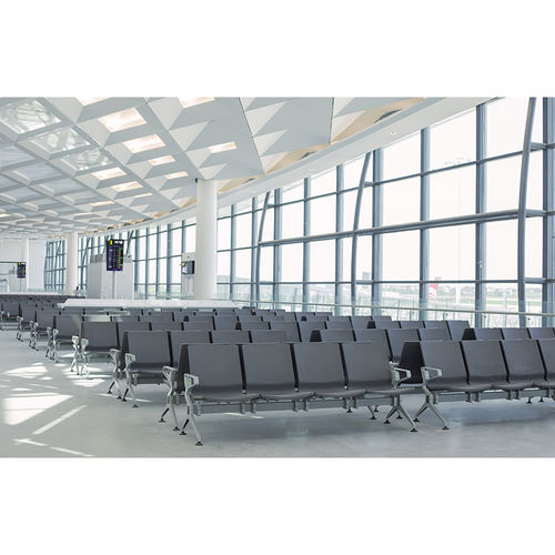 空港用ビームチェア - SJ9076G-1 - Guangdong Oshujian Furniture Manufacturing Co., Lt - 3人用 / ポリウレタン製 / 肘掛け付き