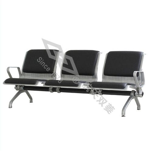 空港用ビームチェア - SL-ZY015 - Hubei Space Double Rhombus Logistics Technology Co., Ltd. - 3人用 / スチール製 / 肘掛け付き