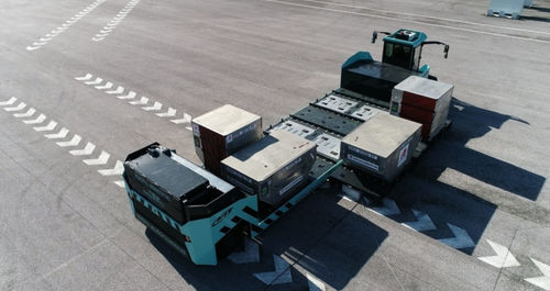 パレット用運搬装置 - AAT® - Gaussin - 手荷物用 / 空港用