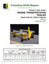 Engine Transportation Trailer 5,000 Lb Capacity - 1