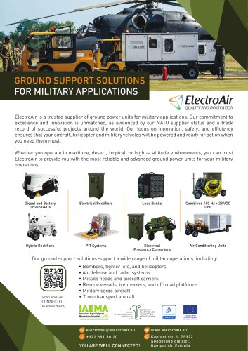ElectroAir Military Ground Support Equipment - Key Capabilities Overview