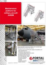 Maintenance platform for military aircraft A400M