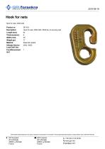 Hook for nets 2500 daN - 1