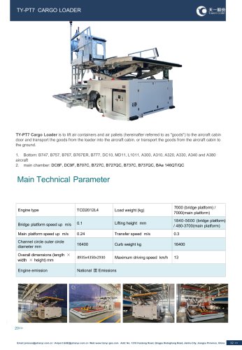 Scissor high loader 7 Ton
