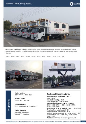 Tianyi Self-propelled ambulift WTJ5100JCR (2025)