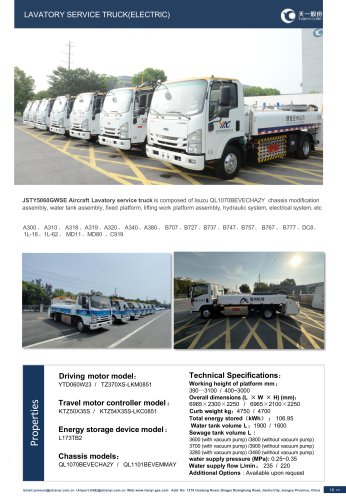Tianyi Self-propelled lavatory truck JSTY5060GWSE