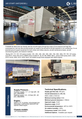 Tianyi Towed air start unit TY-ASU290