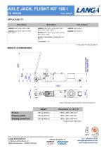 AXLE JACK. FLIGHT KIT 100 t PN 1695.00-2