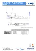 AXLE JACK. FLIGHT KIT 20 t PN 1698.00-3