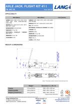 AXLE JACK. FLIGHT KIT 41 t PN 1697.50-2