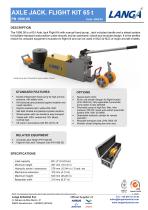 AXLE JACK. FLIGHT KIT 65 t PN 1696.00-1