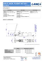 AXLE JACK. FLIGHT KIT 65 t PN 1696.00-2