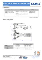 AXLE JACK. RAMP & HANGAR 100t PN 1062.50-2