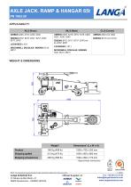 AXLE JACK. RAMP & HANGAR 65t PN 1063.50-2