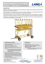 MAINTENANCE PLATFORM PN 0040.00 Model PHM-B5-1