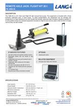 REMOTE AXLE JACK. FLIGHT KIT 20 t PN 1698.35-1