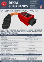 Dekal Gateway Aircraft Plug - 400 Hz brochure - 1