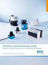 Detection and Ranging Solutions 2D laser scanners, 3D laser scanners, radar sensors - 1