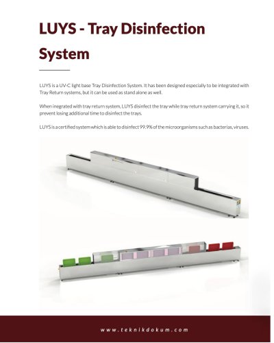LUYS - Tray Disinfection System