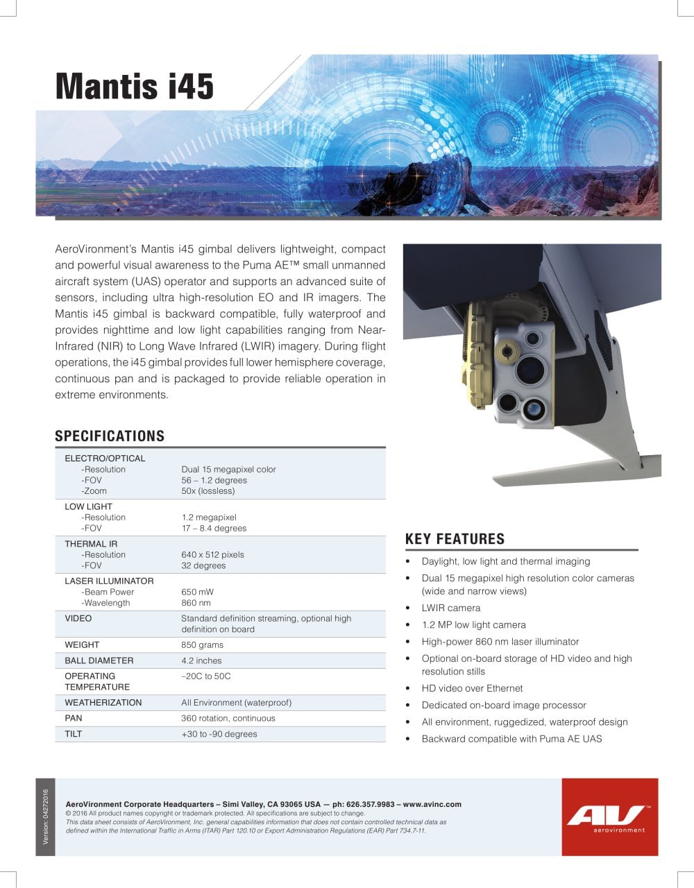 Mantis i45 - AEROVIRONMENT, INC.
