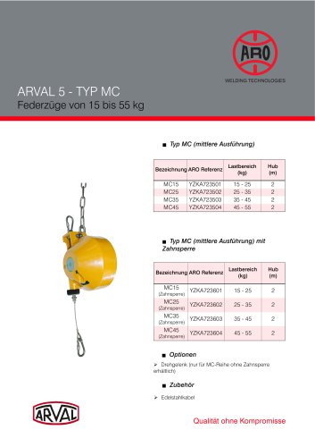 ARO Spring Balancers MC