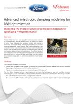 Advanced anisotropic damping modeling for NVH optimization