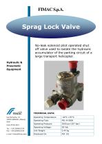 Sprag Lock Valve - 1