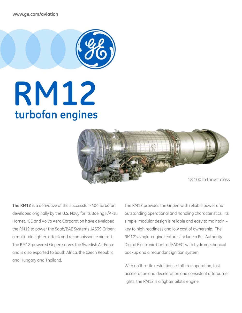 RM12 - GE AVIATION