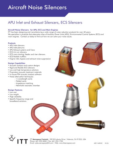 Aircraft Noise Silencers
