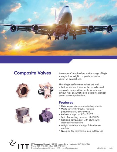 Composite Valves Features