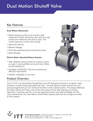 Dual Motion Shutoff Valve