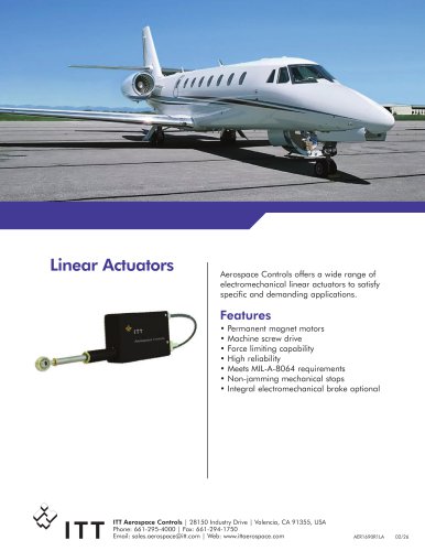 Linear Actuators Features