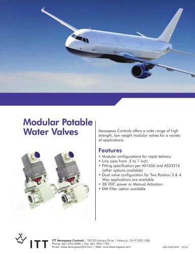 Modular Potable Water Valves