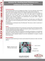 Solution for checking band thickness on a continuous production line - 2