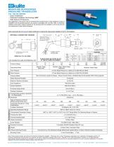 MINIATURE RUGGEDIZED PRESSURE TRANSDUCER XTL-190 (M) SERIES - 1