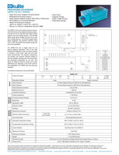 PRESSURE SCANNER KMPS-1-64-XX-Y SERIES