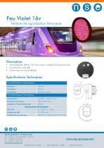 MODULE DE SIGNALISATION FERROVIAIRE - VIOLET - 1