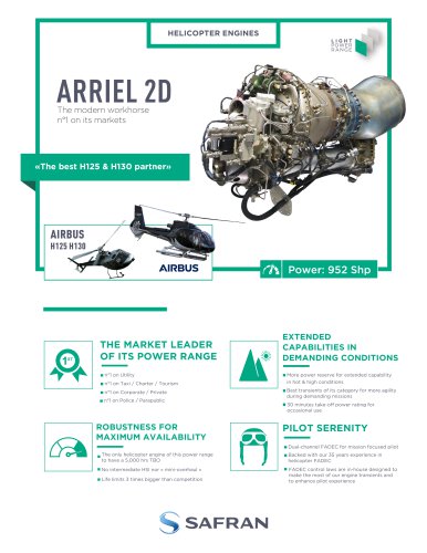 ARRIEL 2D - THE NEW STANDARD FROM TURBOMECA