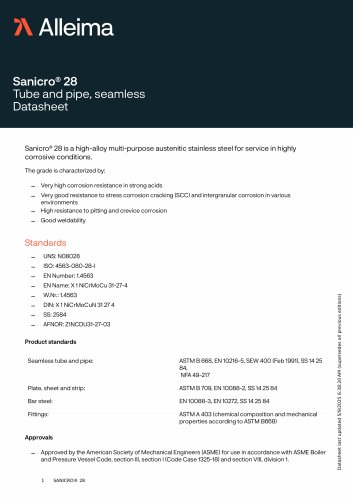 Sanicro® 28