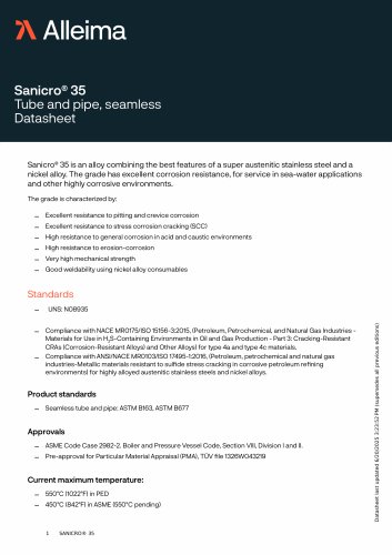 Sanicro® 35