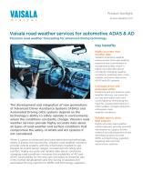 Vaisala road weather services for automotive ADAS & AD - 1