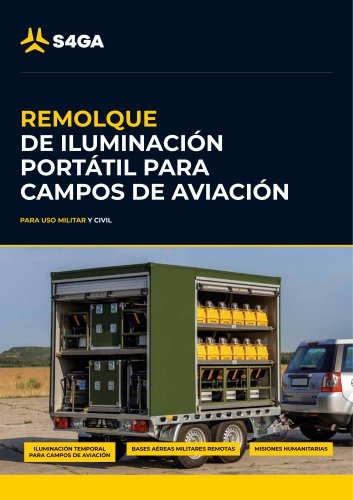 REMOLQUE DE ILUMINACIÓN PORTÁTIL PARA CAMPOS DE AVIACIÓN