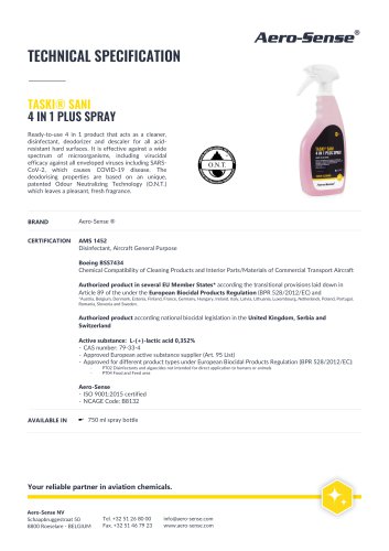 TASKI® SANI 4 IN 1 PLUS SPRAY 