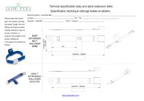 Tehnical specificati on baby and adult extension belts - 1