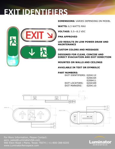 EXIT IDENTIFIERS