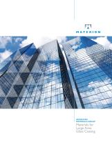 Materials for Large Area Glass Coatings - 1