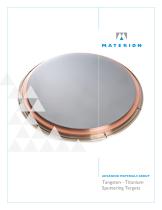 W-Ti Sputtering Targets - 1