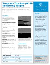 W-Ti Sputtering Targets - 2